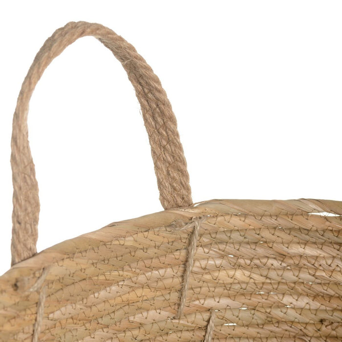 Basket Set 42 x 42 x 48 cm Natural Orange Natural Fiber (3 Pieces)