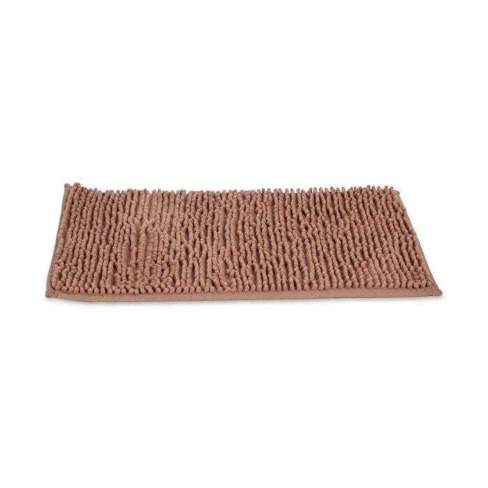 Brown Polyester Bath Mat (60 x 40 x 2)