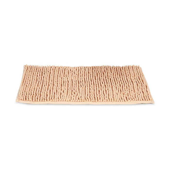 Beige Polyester Bath Mat (60 x 40 x 2 cm)