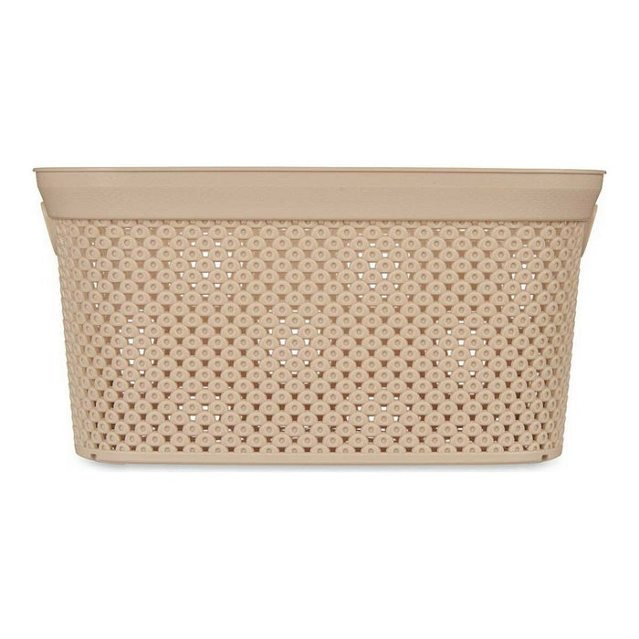 Cesto Beige Plástico 5 L 19,5 x 14 x 27,5 cm
