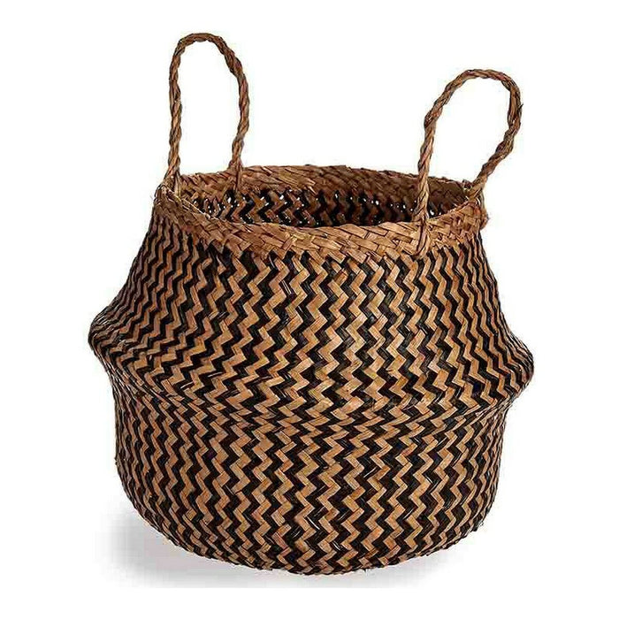 Natural Black Brown Basket Reed 8 L 31 x 38 x 31 cm