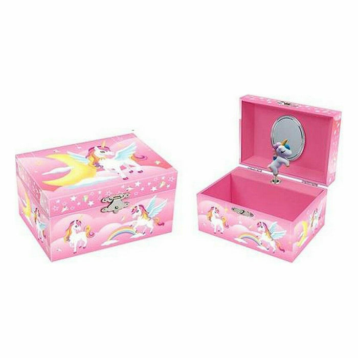 Roymart Jewelry Box Dance of the sugar plum fairy Pink 15 x 10.5 x 8.5 cm Unicorn