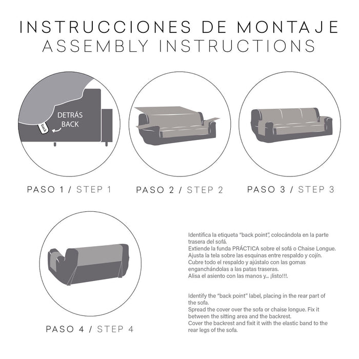 Eysa MID Bordeaux Sofa Cover 100 x 110 x 155 cm