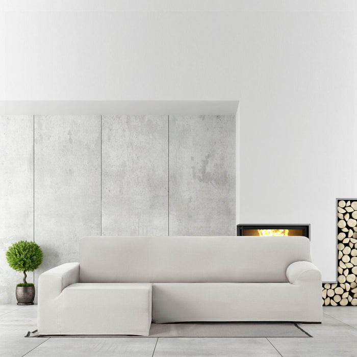 Eysa Bronx White Chaise Longue Cover with Left Arm, 170 x 110 x 310 cm