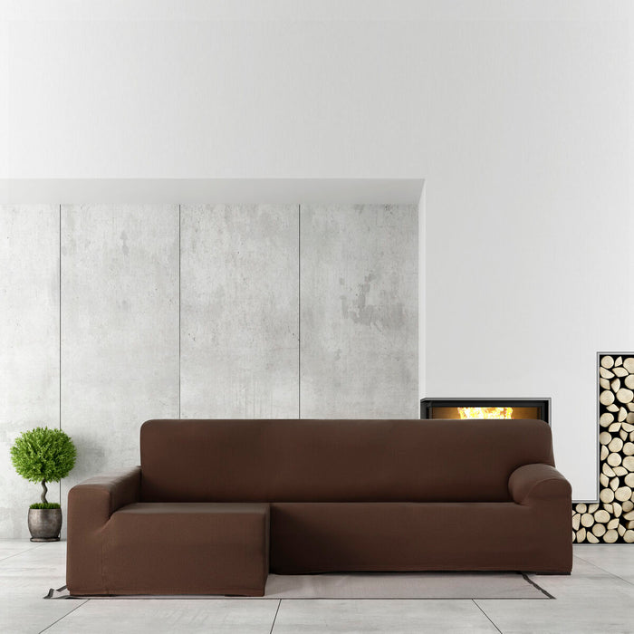 Eysa Bronx Brown Chaise Longue Cover with Left Arm, 170 x 110 x 310 cm