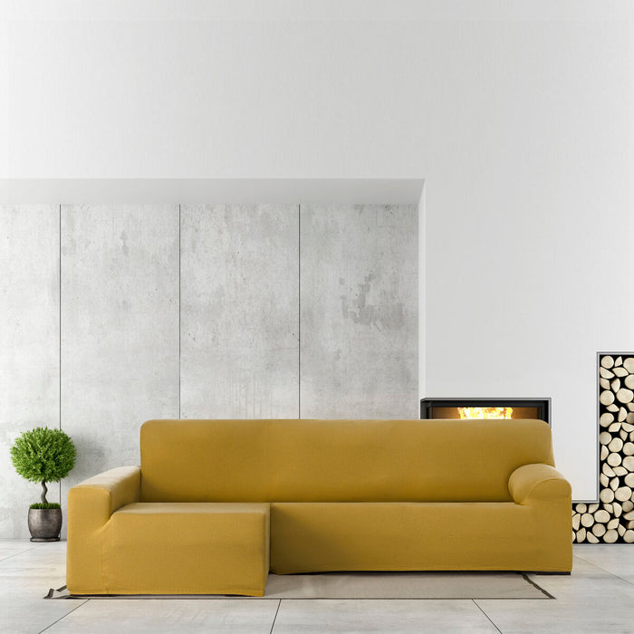 Eysa Bronx Mustard Long Arm Chaise Longue Cover, 170 x 110 x 310 cm