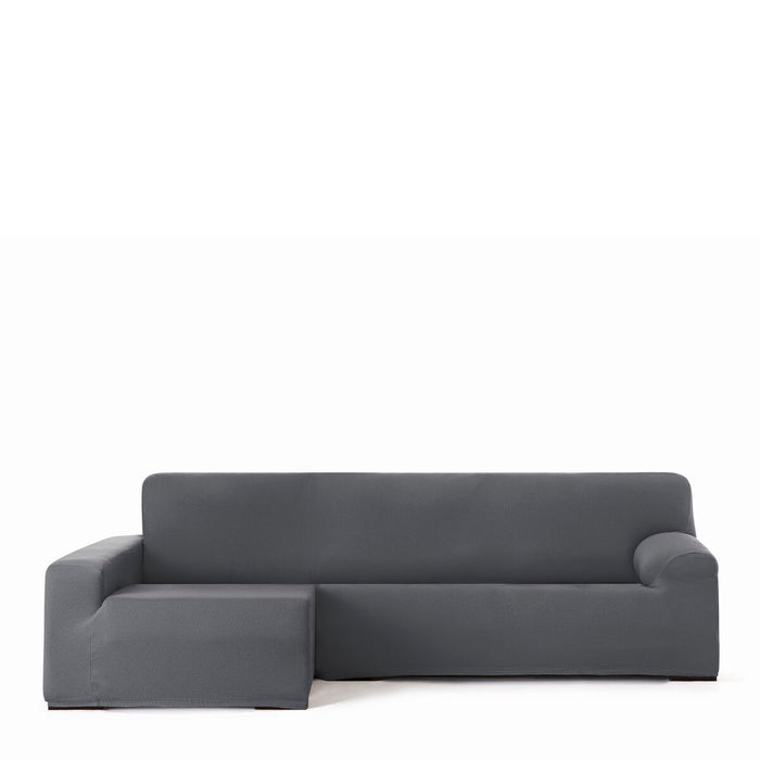 Eysa Bronx Dark Grey Chaise Longue Cover with Long Arms, Left, 170 x 110 x 310 cm