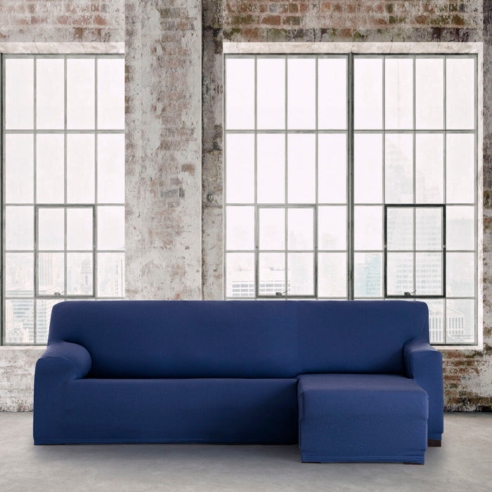 Funda para chaise longue de brazo corto derecho Eysa BRONX Azul 110 x 110 x 310 cm