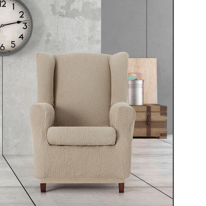 Eysa TROYA armchair cover, light brown, 80 x 100 x 90 cm