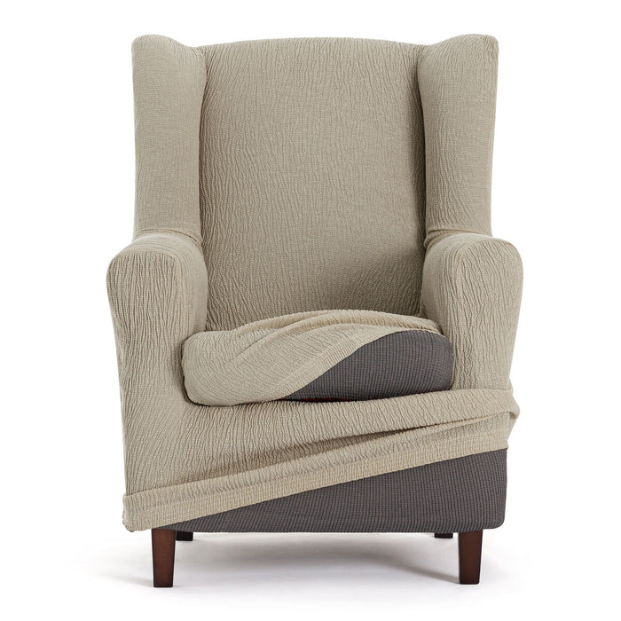 Eysa TROYA armchair cover, light brown, 80 x 100 x 90 cm