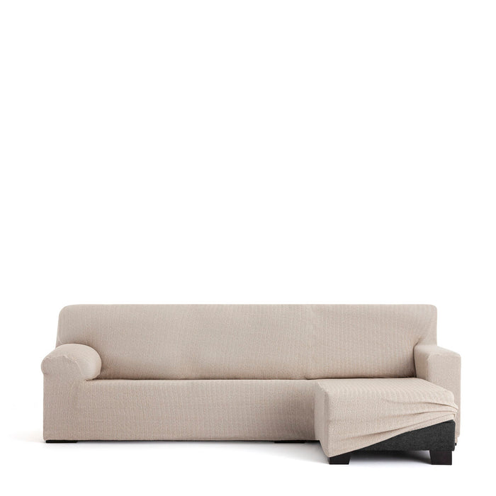 Eysa JAZ Beige Short Arm Chaise Longue Cover 120 x 120 x 360 cm