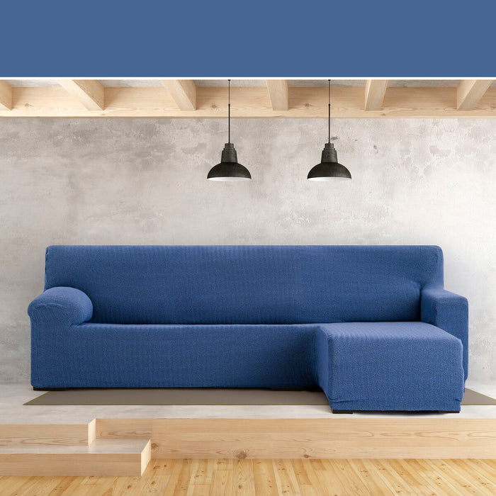 Eysa JAZ Blue Short Arm Chaise Longue Cover, Right, 120 x 120 x 360 cm
