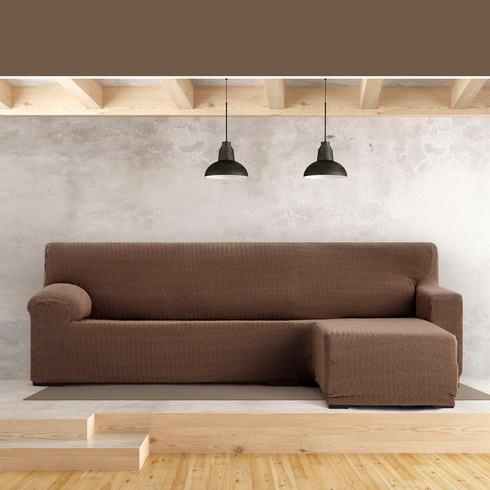 Eysa JAZ Brown Short Arm Chaise Longue Cover, Right, 120 x 120 x 360 cm