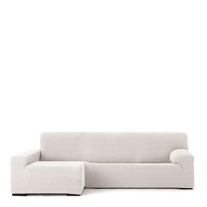 Eysa JAZ White Long Arm Chaise Longue Cover, Left, 180 x 120 x 360 cm