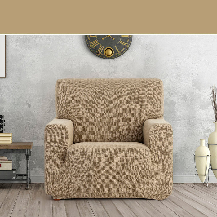 Eysa JAZ Beige armchair cover 70 x 120 x 130 cm