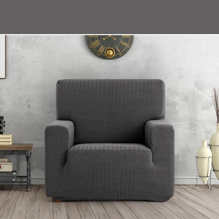 Eysa JAZ armchair cover Dark grey 70 x 120 x 130 cm