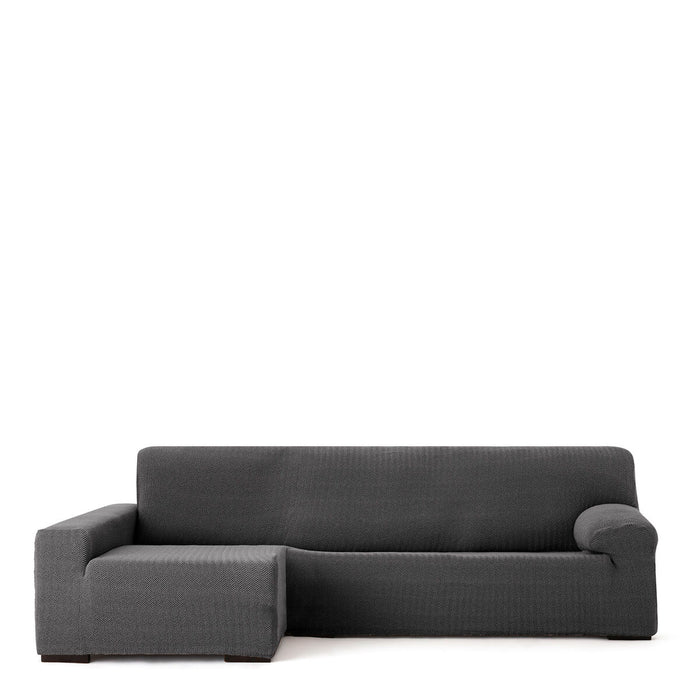 Eysa JAZ Dark Grey Chaise Longue Cover with Long Arms, Left, 180 x 120 x 360 cm