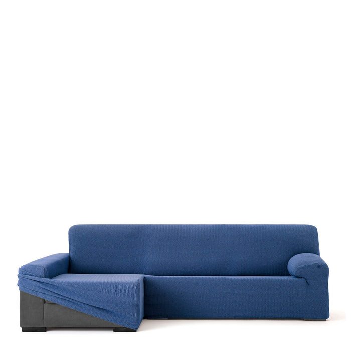 Eysa JAZ Blue Long Arm Chaise Longue Cover, Left, 180 x 120 x 360 cm