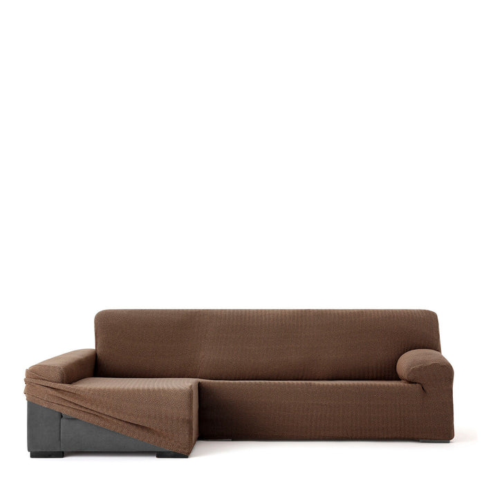 Eysa JAZ Brown Long Arm Chaise Longue Cover, Left, 180 x 120 x 360 cm