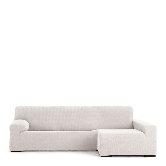 Eysa JAZ White Long Arm Chaise Longue Cover 180 x 120 x 360 cm