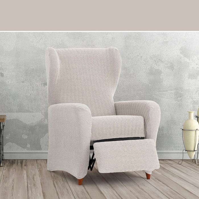 Eysa JAZ armchair cover, white, 90 x 120 x 85 cm