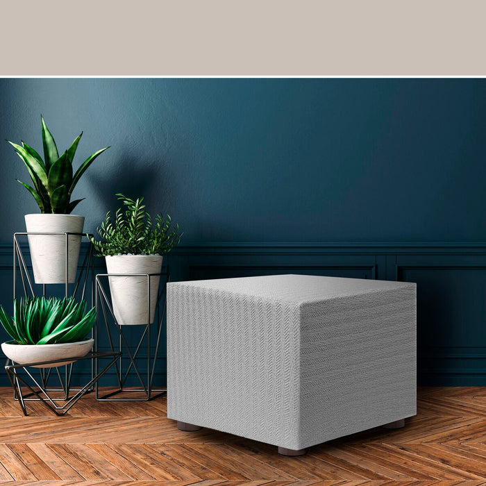 Cover for Eysa JAZ pouf White 65 x 65 x 65 cm
