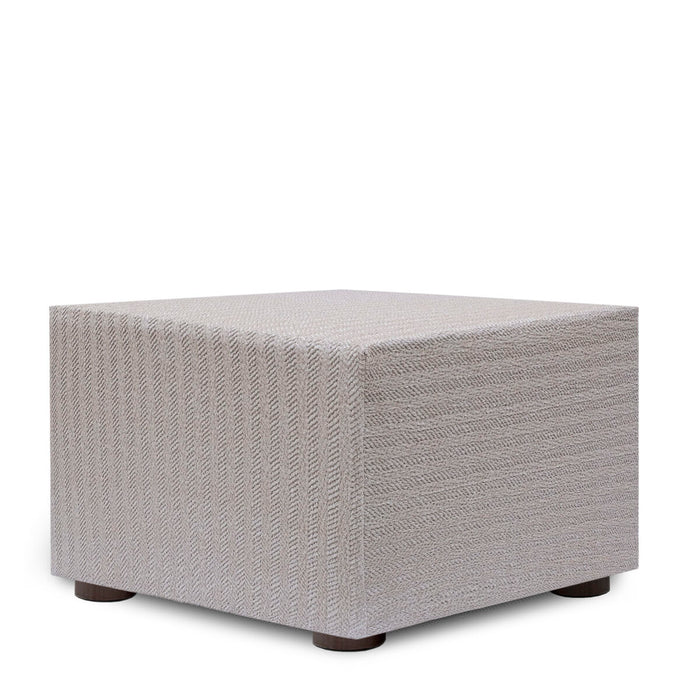 Eysa JAZ Beige pouf cover 100 x 65 x 100 cm