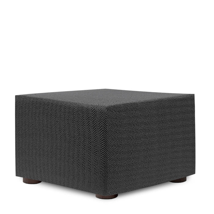 Eysa JAZ pouf cover Dark grey 100 x 65 x 100 cm