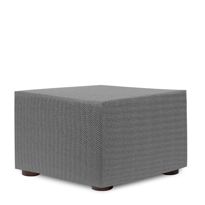 Eysa JAZ pouf cover, grey, 100 x 65 x 100 cm