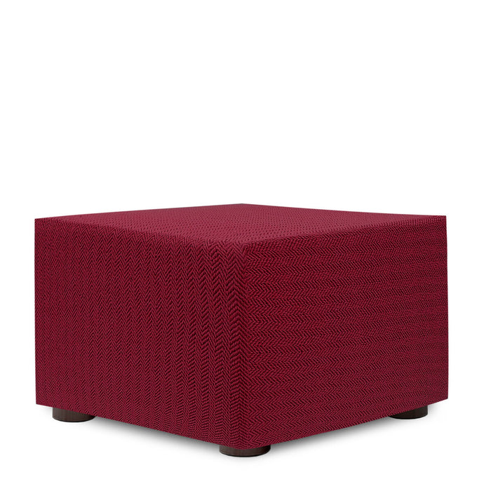 Eysa JAZ Bordeaux pouf cover 100 x 65 x 100 cm