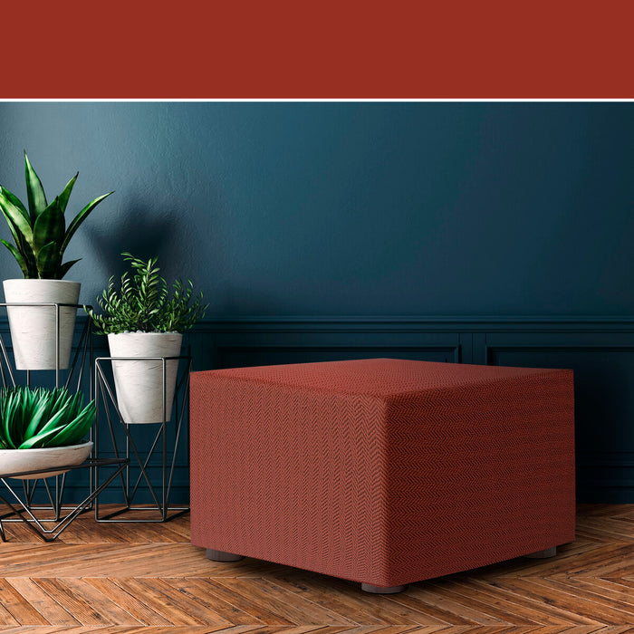 Eysa JAZ Pouf Cover Dark Red 100 x 65 x 100 cm