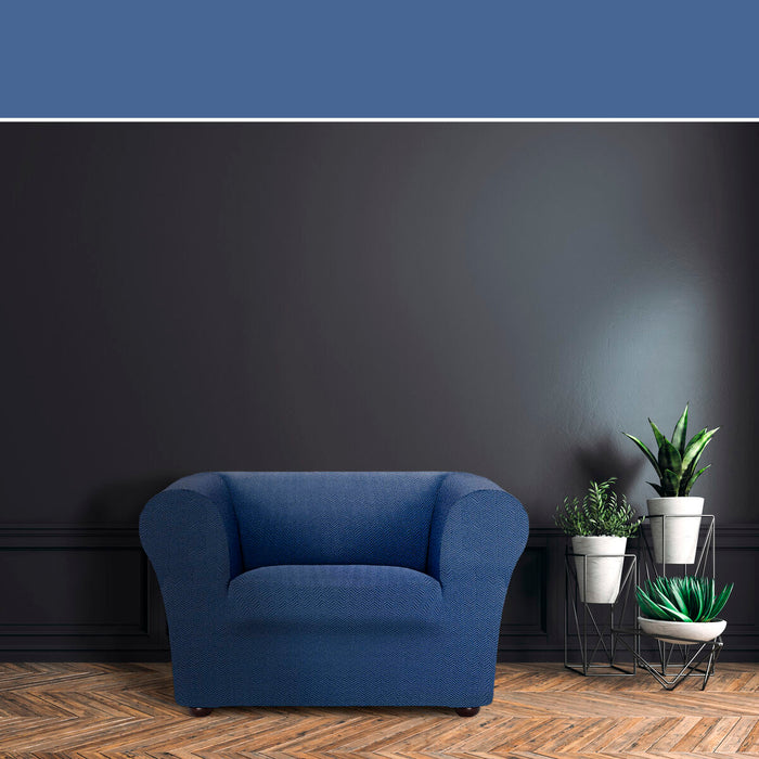 Eysa JAZ armchair cover Blue 110 x 100 x 130 cm
