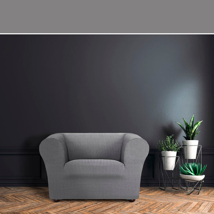 Eysa JAZ armchair cover Grey 110 x 100 x 130 cm