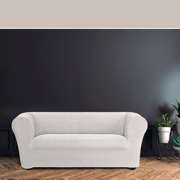 Eysa JAZ White Sofa Cover 110 x 100 x 180 cm