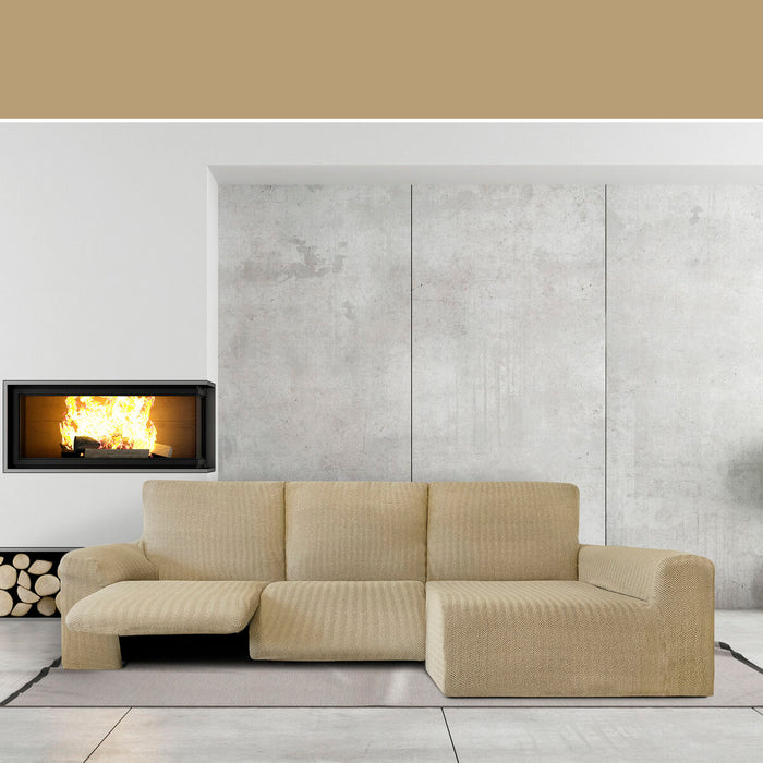 Eysa JAZ Beige Right Long Arm Chaise Longue Cover 180 x 120 x 360 cm