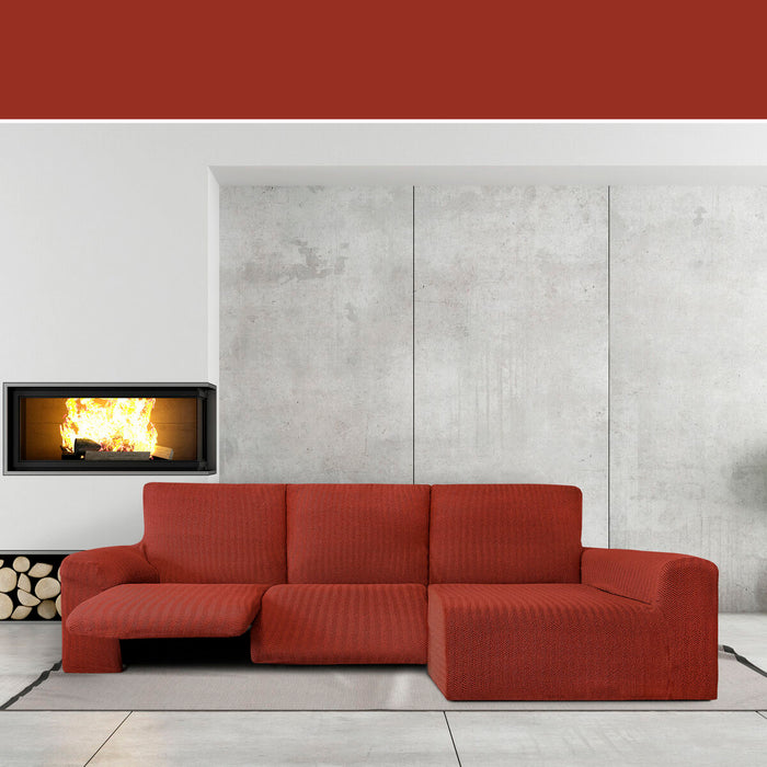 Eysa JAZ Dark Red 180 x 120 x 360 cm Right Long Arm Chaise Longue Cover