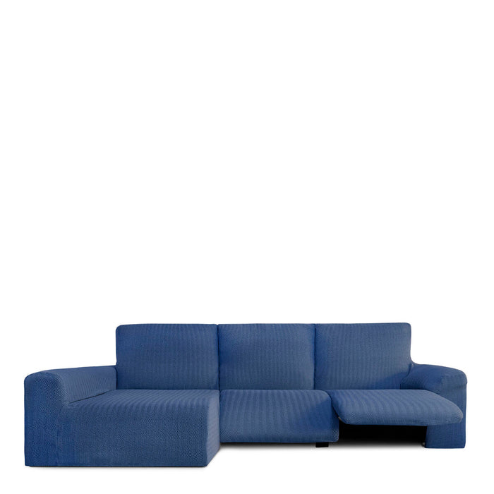 Eysa JAZ Blue Long Arm Chaise Longue Cover, Left, 180 x 120 x 360 cm