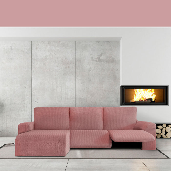 Funda para chaise longue de brazo corto izquierdo Eysa JAZ Rosa 120 x 120 x 360 cm