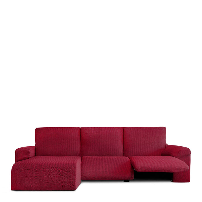 Funda para chaise longue de brazo corto izquierdo Eysa JAZ Burdeos 120 x 120 x 360 cm