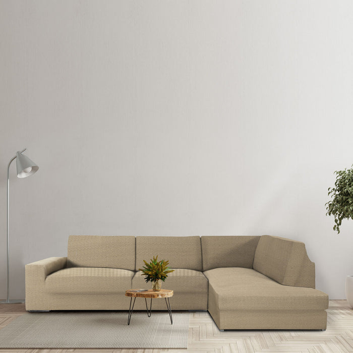 Eysa JAZ Beige Sofa Cover 110 x 120 x 500 cm