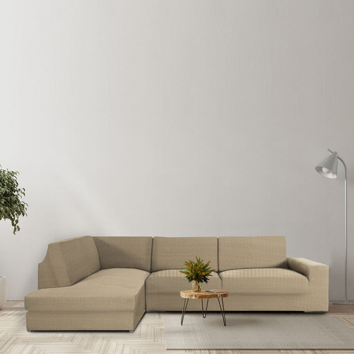 Eysa JAZ Beige Sofa Cover 110 x 120 x 500 cm