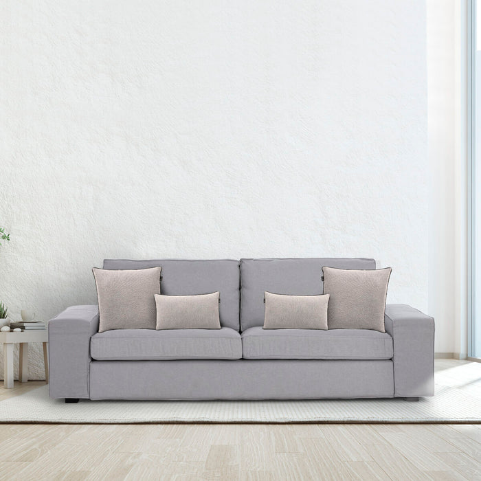 Funda de cojín Eysa VALERIA Beige 45 x 45 cm