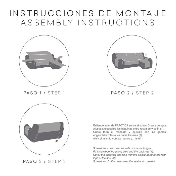 Eysa Sofa Cover NORWAY Beige 100 x 110 x 200 cm