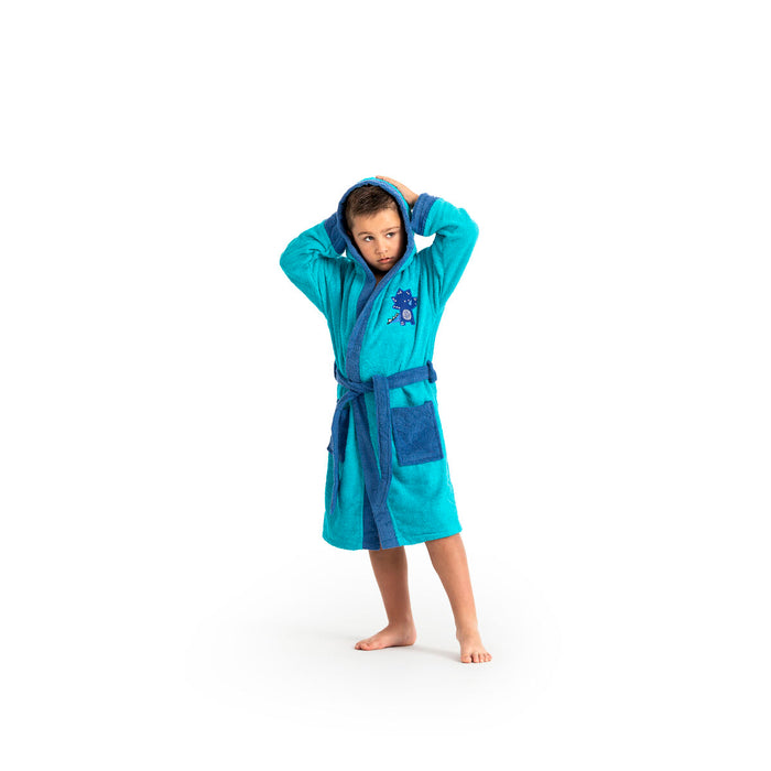 Paduana 100% cotton Dinosaur bathrobe