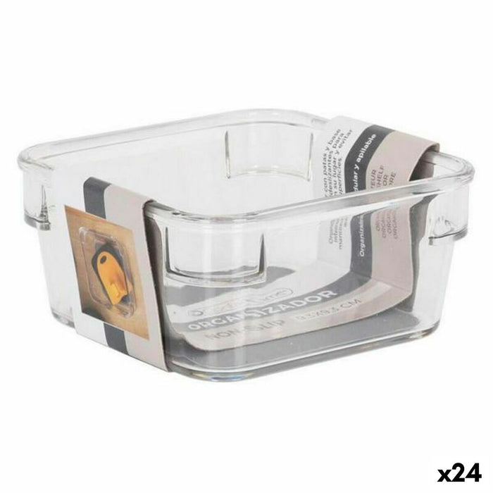 Confortime Polyethylene Multipurpose Organizer 9.3 x 9.3 x 4.8 cm (24 Units)