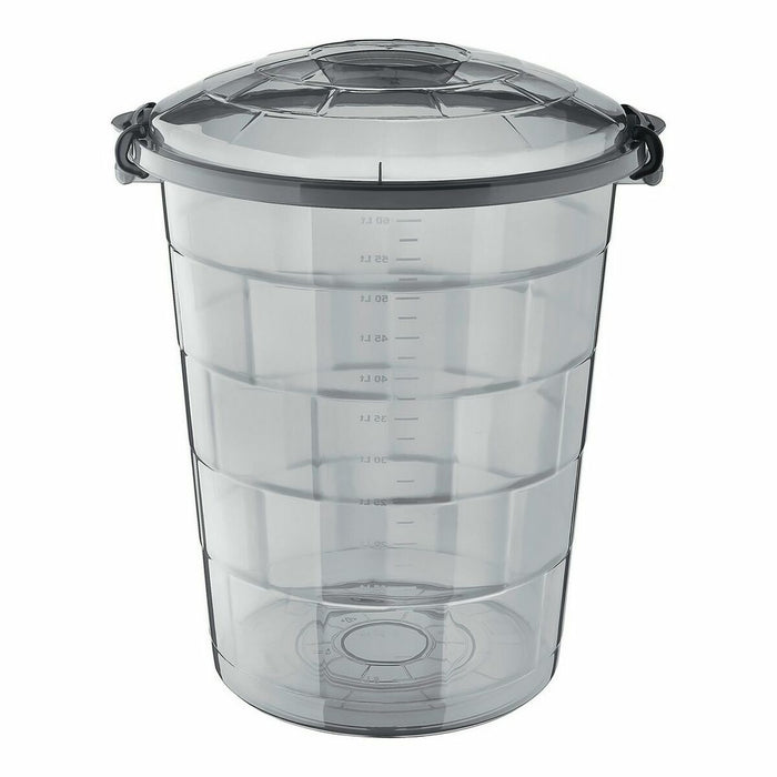 Confortime Tetris Bucket Light Gray Plastic 65 L (6 Units)
