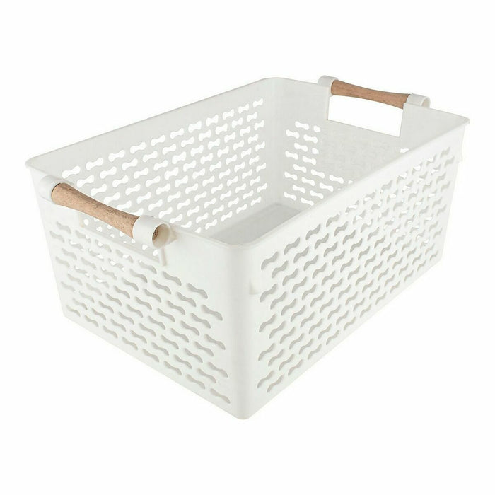 Confortime Wooden Multipurpose Basket 37 x 23 x 15 cm (18 Units)