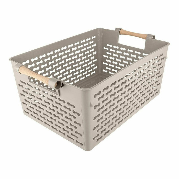 Confortime Wooden Multipurpose Basket 37 x 23 x 15 cm (18 Units)