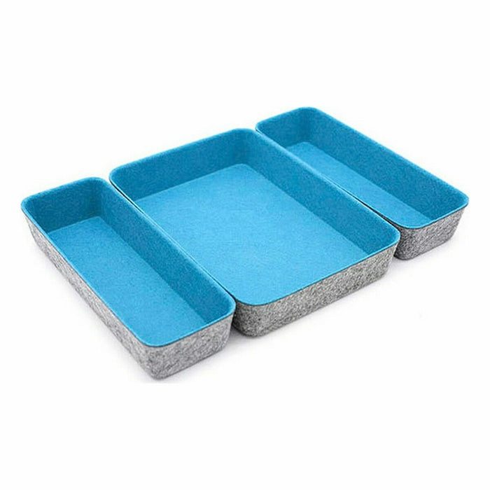 Confortime Felt Basket Set 3 Pieces 28 x 20.5 x 5.3 cm