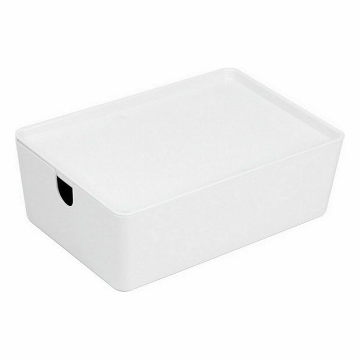 Confortime Stackable Organizer Box with Lid 26 x 17.5 x 8.5 cm (10 Units)